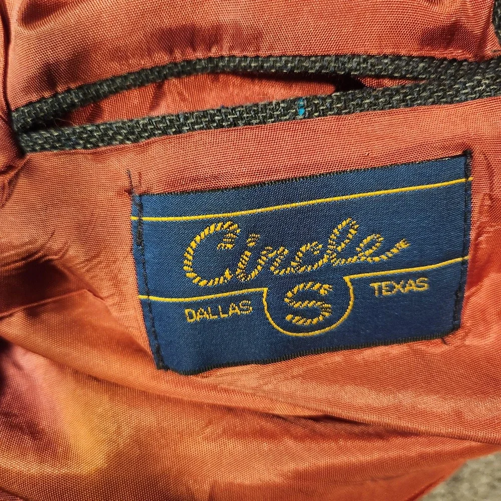 Vintage Circle S Mens Western Blazer Sport Coat Cowboy Ranch Wear 48R USA